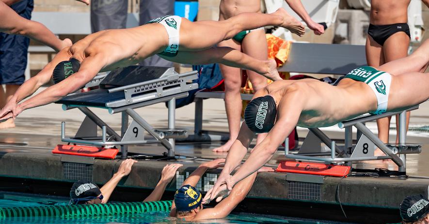 Men's Swim &amp; Dive Places 5th at CCCAA State Championships